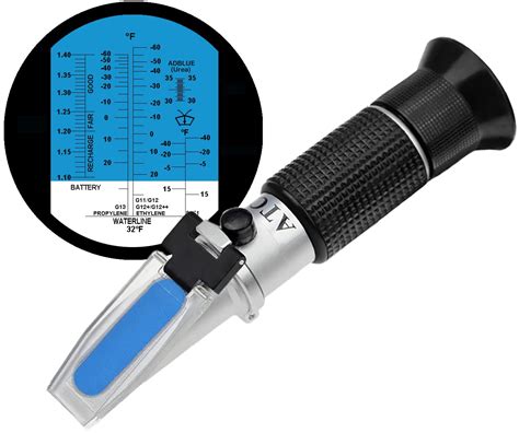 glycol refractometer with case|glycol refractometer propylene and ethylene.